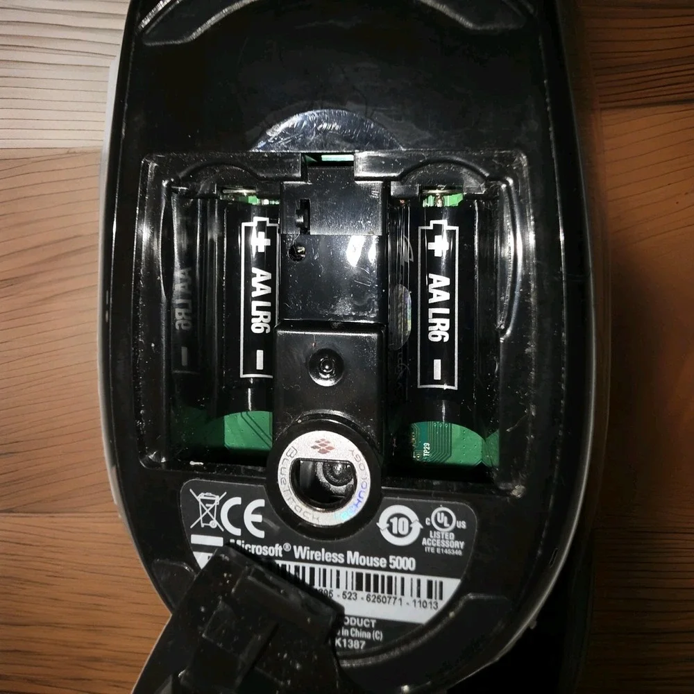 Microsoft Wireless Mouse 5000 with Dongle Model 1387 Tested & Works